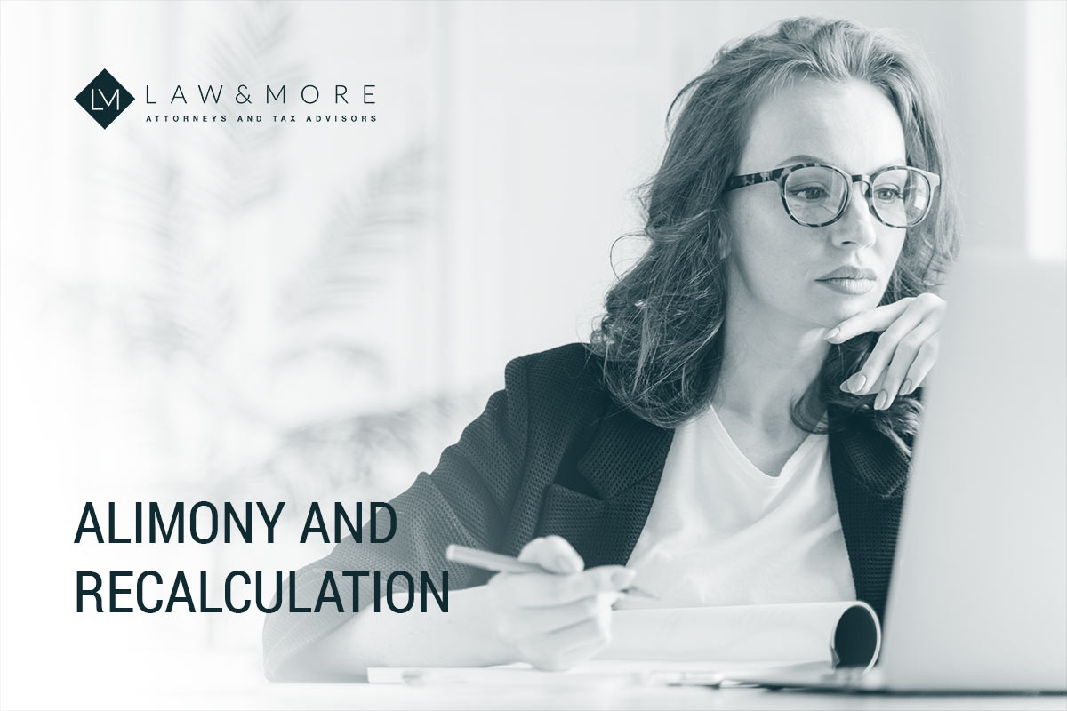 Alimony and recalculation
