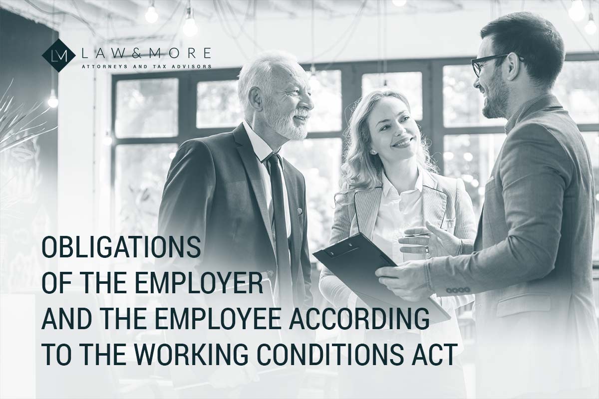 Obligations of the employer and the employee according to the Working Conditions Act