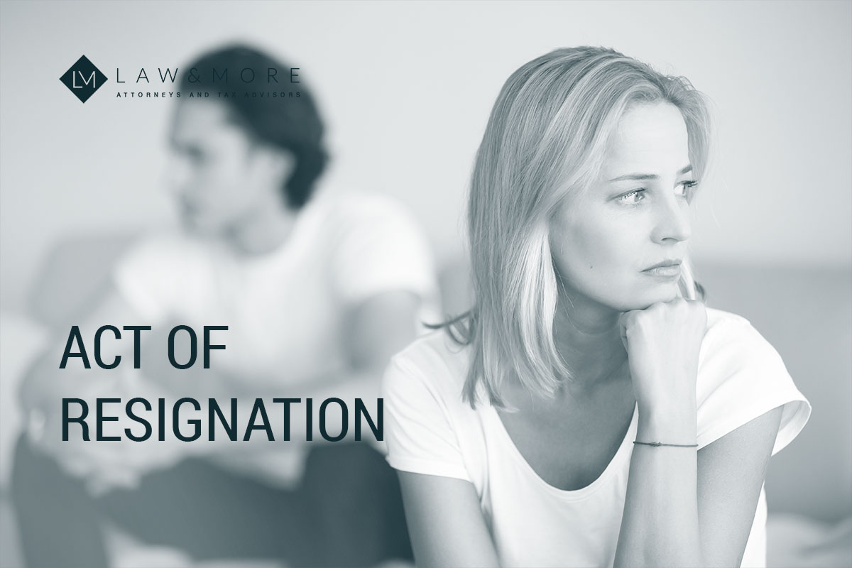 Act of resignation