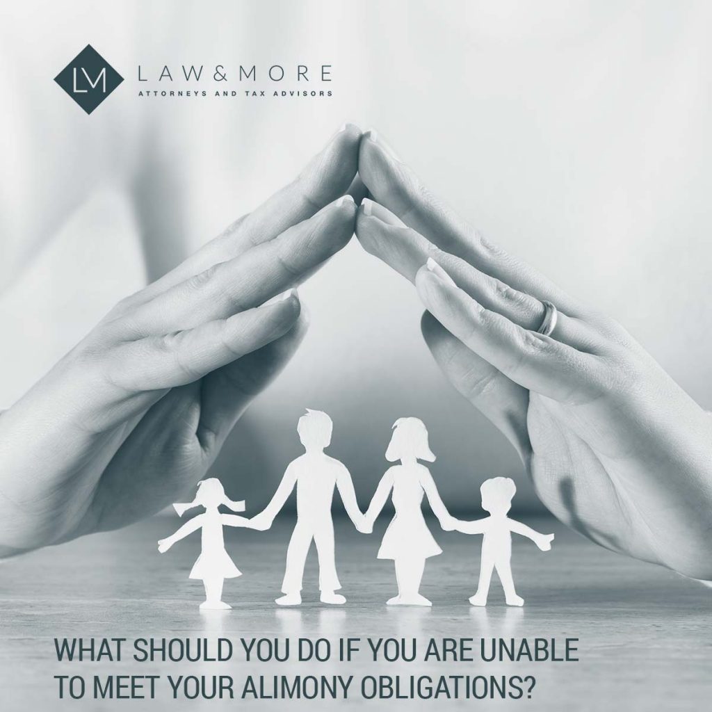 What should you do if you are unable to meet your alimony obligations? Image